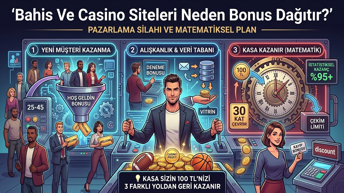 bahis ve casino siteleri neden bonus veriyor