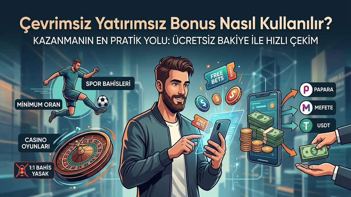 çevrimsiz yatırımsız bonus nasıl kullanılır